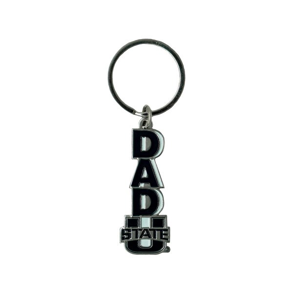 U-State Dad Key Tag Navy Metal